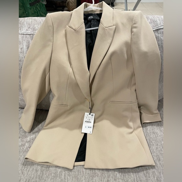 BRAND NEW ZARA LONGLINE BLAZER NWT - Picture 3 of 5